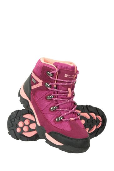 Synthetic Mesh Upper Girls & Boys Shoes EVA Footbed Childrens Footwear Mountain Warehouse Trail Kids Waterproof Boots High Traction Best for Hiking Walking 