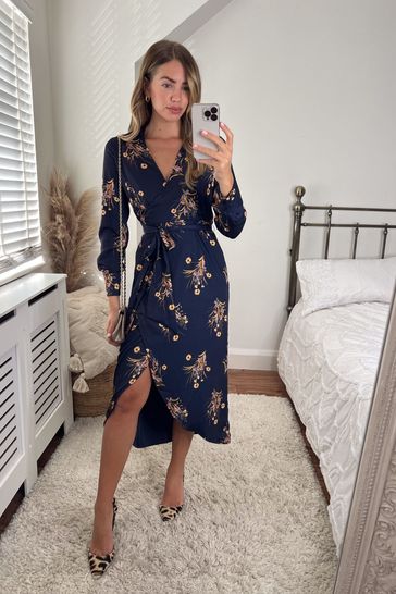 Buy Style Cheat Reversible Wrap Midi Dress from the Next UK online shop