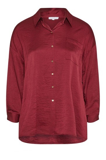 Damen Bekleidung Oberteile Hemden RIXO London Satin Hemd in Rot 