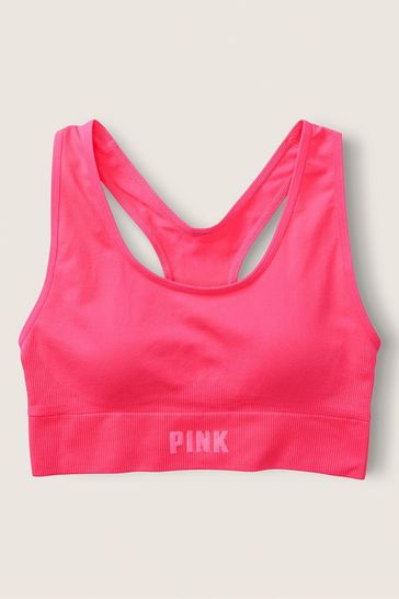 Victoria's Secret PINK Seamless Lightly Lined Gym Racerback Sports Bra
