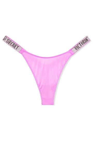 Victoria's Secret Bombshell Shine Strap Thong Panty