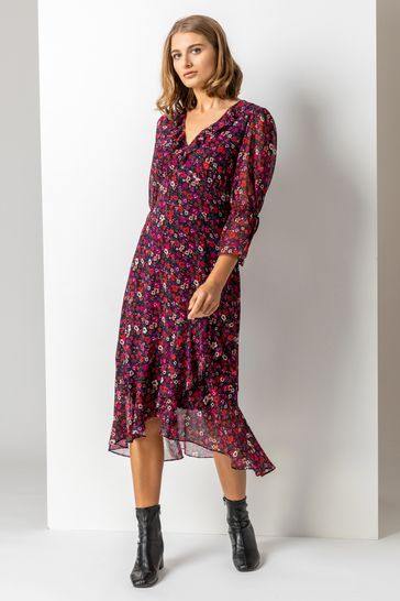 Buy Roman Ditsy Floral Chiffon Frill 