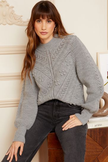 Round neck clearance knitted jumper
