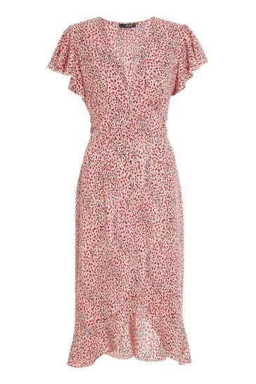 Buy Quiz Animal Print V Neck Midi Dress 