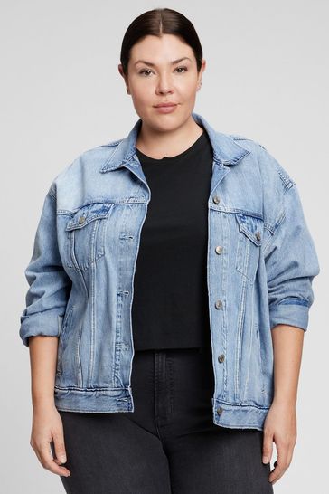 gap oversized icon denim jacket