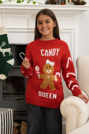 Buy Threadgirls Christmas Balloon Sleeve Jumper from the Next UK online shop