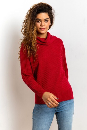 Buy Roman Textured Cowl Neck Jumper 