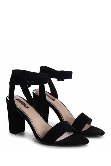 open toe block heel shoes