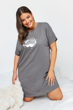 Buy Yours Curve Perfect Sleep T Shirt from the Laura Ashley online