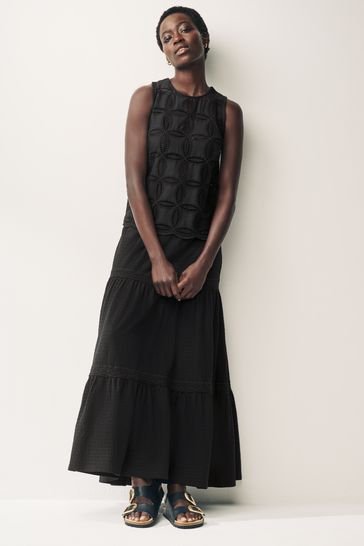 Buy 100 Cotton Sleeveless Broderie Top from Next