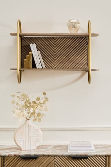 Natural Valencia 2 Tier Shelf