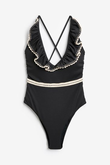Buy Never Fully Dressed Plunge Tummy Control Swimsuit from Next
