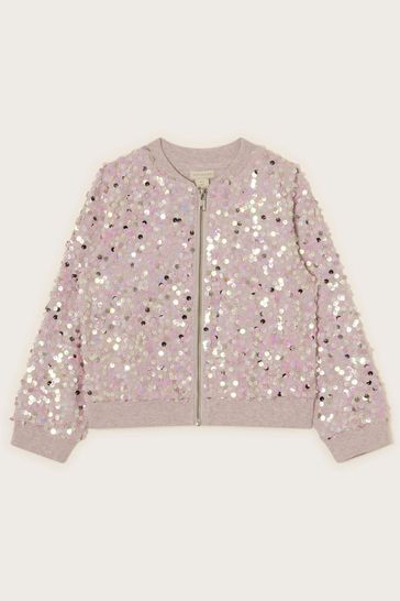 Rose gold sale sequin bomber jacket
