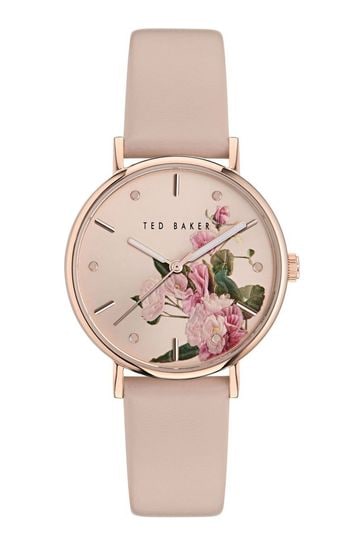 Buy Ted Baker Ladies Pink Phylipa Romance Watch from the Laura