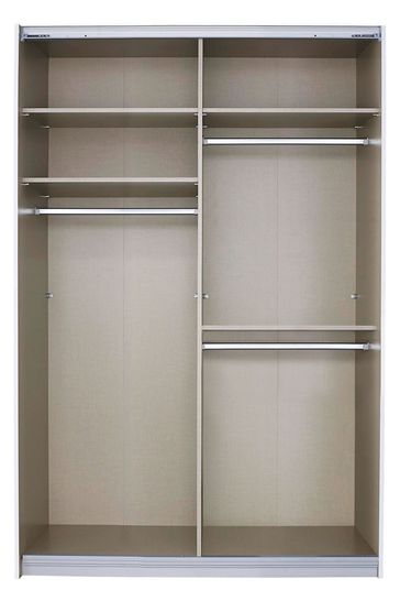 Sliding door metal shop wardrobe
