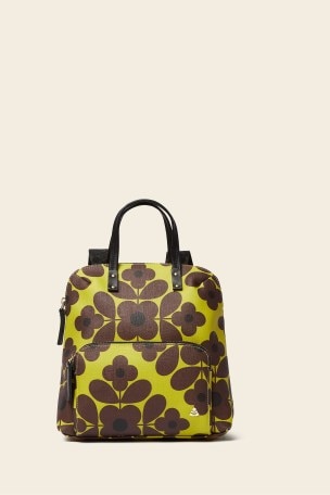 Orla kiely leather backpack hotsell