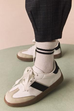 Cookie lace up trainers online