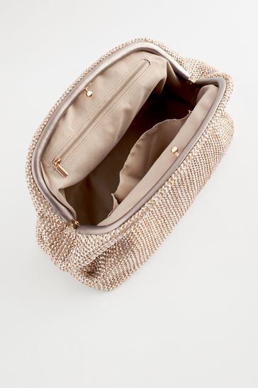 Buy Raffia Clutch Bag from Next