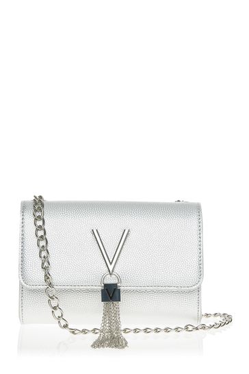 Valentino by Mario Valentino red foldover tassel detail cross body