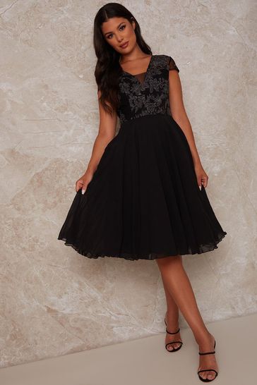chi chi london embroidered midi dress