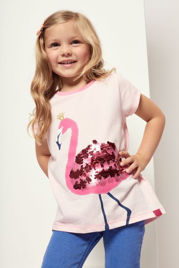 Fiber Artist Gift Tshirt Women Flamingo Fiber Artist Short Sleeve T-Shirt