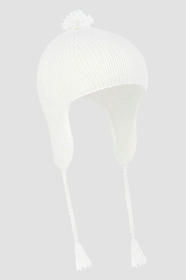قبعة بيضاء للبيبي من الجنسين