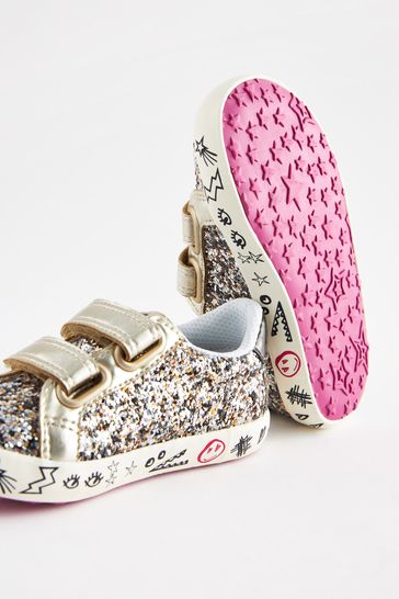 Baby girl hot sale glitter trainers