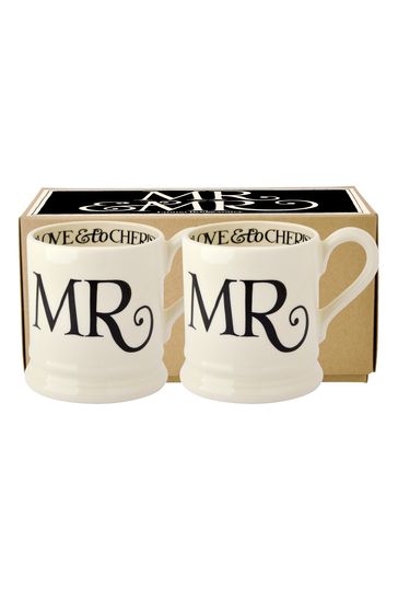 Black Toast 'Mr & Mr' Set of 2 1/2 Pint Mugs Boxed – Emma Bridgewater US