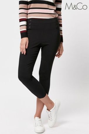 Buy M\u0026Co Petite Black Petite Stretch 