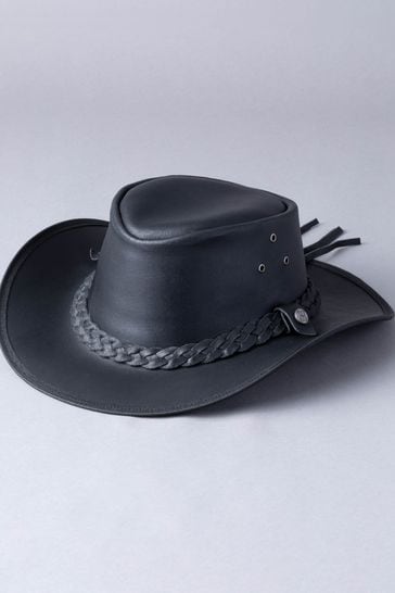 Australian Style Leather Hat 