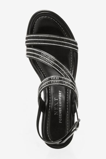 Buy Forever Comfort® Asymmetric Sparkly Wedges from Next