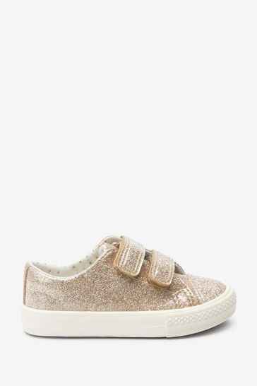 Buy Coated Glitter Trainers from the