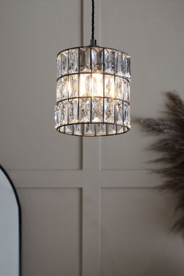 Black Boston Easy Fit Pendant Lamp Shade