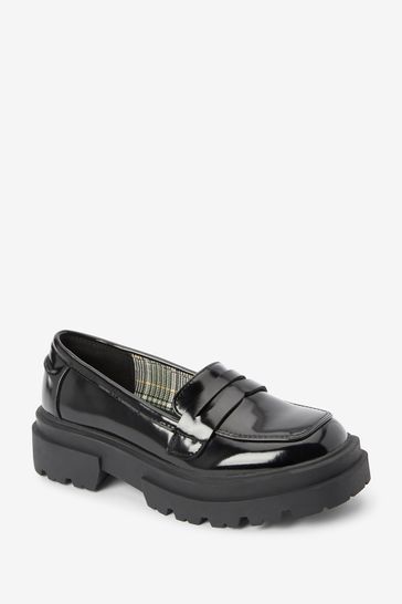 Next womens top black loafers