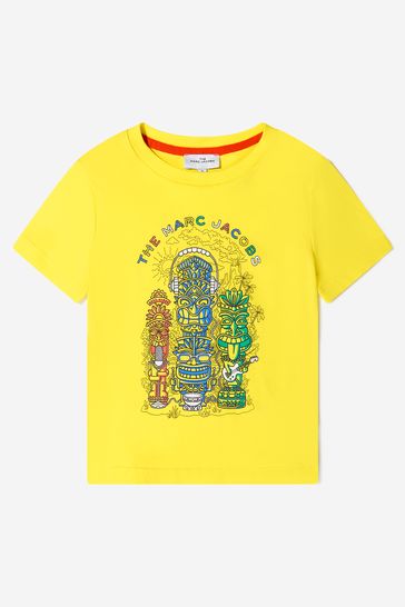 Boys Organic Cotton Hawaii T-Shirt in Yellow