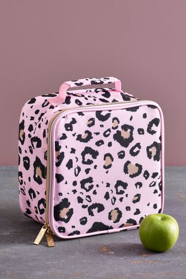 Pink Leopard Lunch Bag