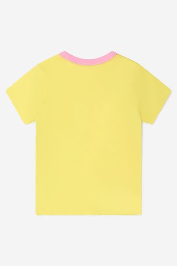 Girls Cotton Jersey T-Shirt in Yellow