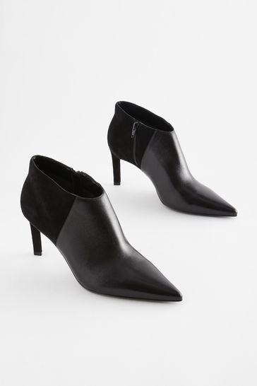 Buy Signature Leather Forever Comfort Point Toe Heeled Shoe Boots