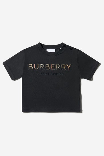 Baby Embroidered Logo Cotton T-Shirt