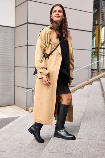 Knee high 2025 mens leather boots