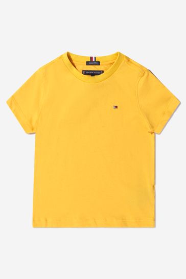 Boys Yellow Essential Cotton T-Shirt