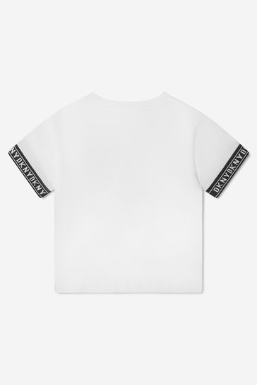 Boys Organic Cotton Jersey T-Shirt in White