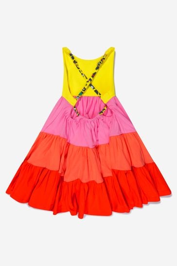 Girls Organic Cotton Jersey Beach Dress in Yellow