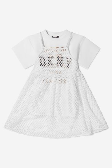 Girls Two-In-One Branded Dress
