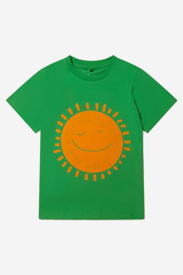 Boys Cotton Jersey Sunshine T-Shirt in Green