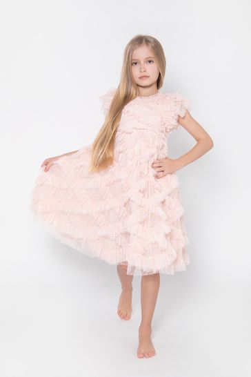 걸스 핑크 제네비브 드레스