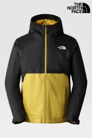 north face yellow rain coat