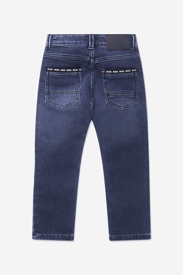 Boys Cotton Denim Slim Fit Jeans
