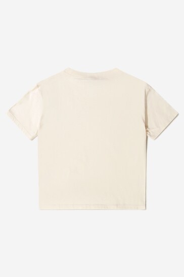 Kids Cotton Jersey Logo T-Shirt in White