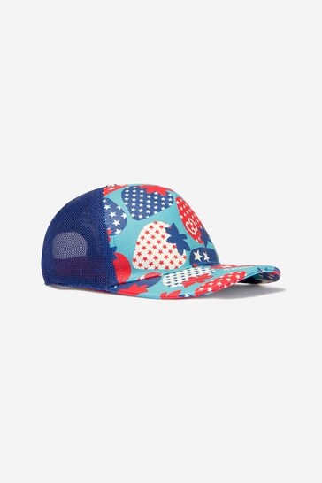 قبعة كاب قماش أزرق فراولة Supreme للأطفال